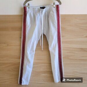 PacSun Los Angeles White Red Striped Lounge Pants